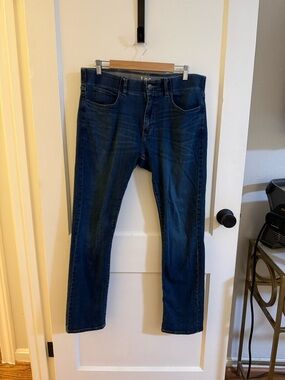 Lee Men's Slim Straight Jeans in Dark Blue